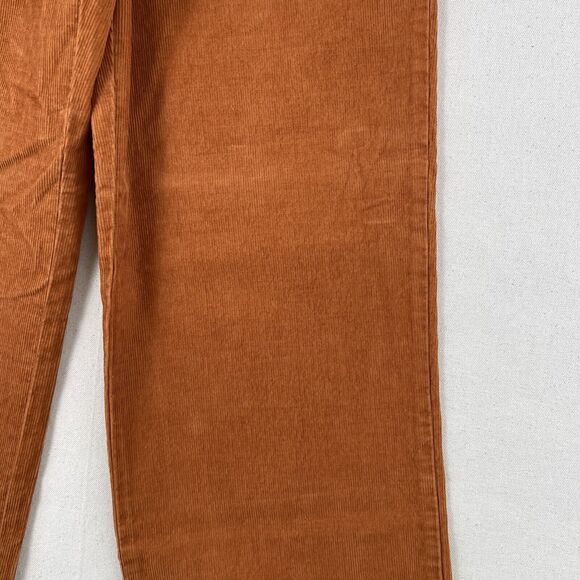 Outerknown Lou Cord Pants Women’s 24 Faded Cedar Brown High Rise Corduroy - Picture 2 of 16